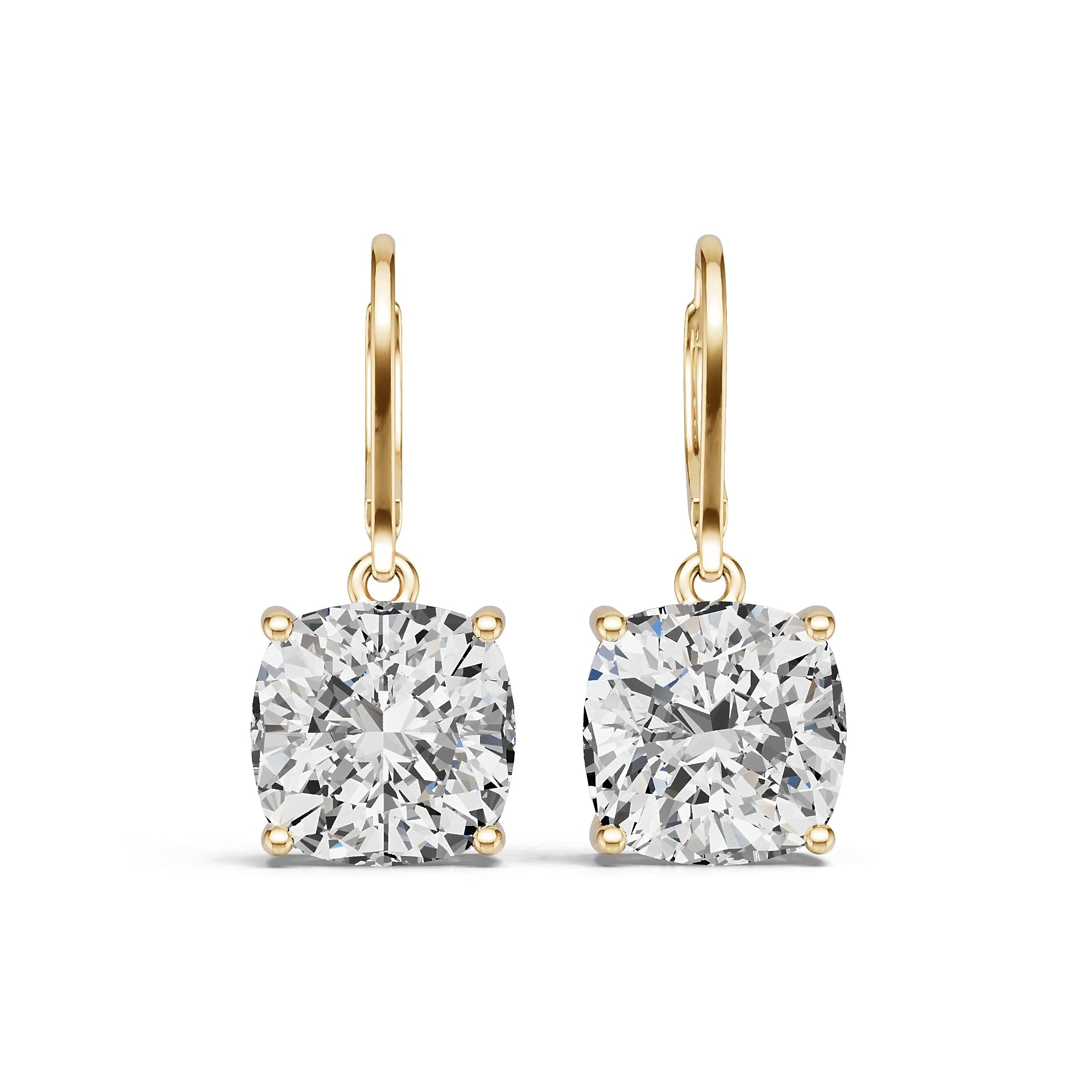 Platinum Semi Mount Earrings Setting Round Ro 10x10mm Syz Jewelry