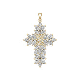 14K Gold Semi Mount Pendant Setting Oval Ov 5x3mm Diamond Accent Syz Jewelry