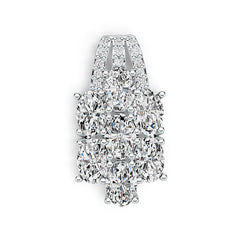 Sterling Silver Semi Mount Pendant Setting Oval OV 6X4mm DHJ