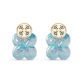 18K Gold Semi Mount Earrings Setting Round Ro 13x12mm Syz Jewelry