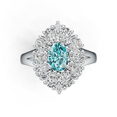 Sterling Silver Semi Mount Ring Setting Oval OV 7X5mm DHJ