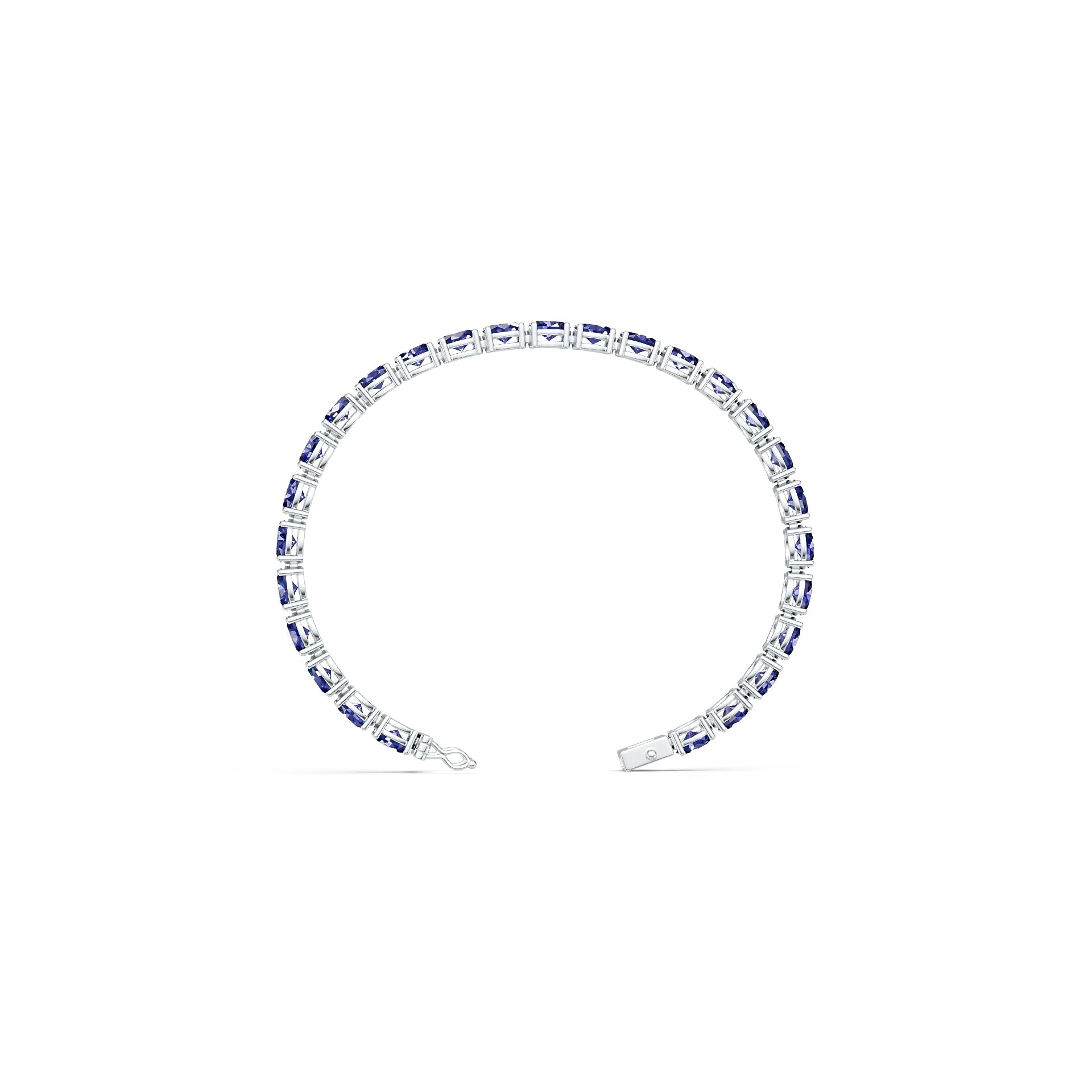Sterling Silver Semi Mount Tennis Bracelet Setting OV 7x5mm Solid Silver Syzjewelry