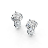 10K Gold Semi Mount Earrings Setting Round RD 6x6mm Stud DHJ