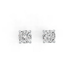 Sterling Silver Semi Mount Earrings Setting Round RD 5x5mm DHJ