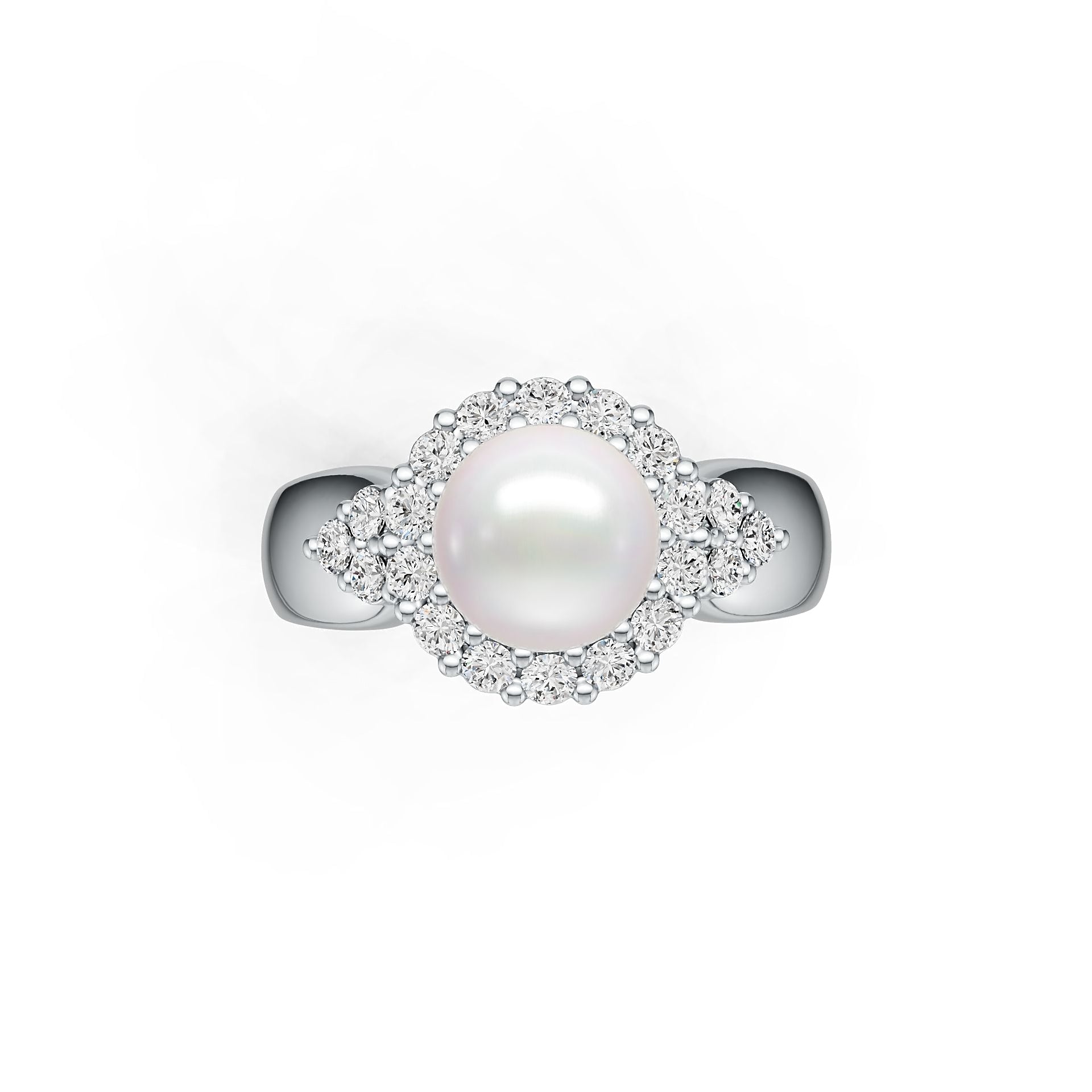 Sterling Silver Semi Mount Ring Setting Round RD 8.5mm DHJ