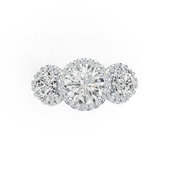 Sterling Silver Semi Mount Ring Setting Round RD 7x7mm RD 5x5mm Syzjewelry