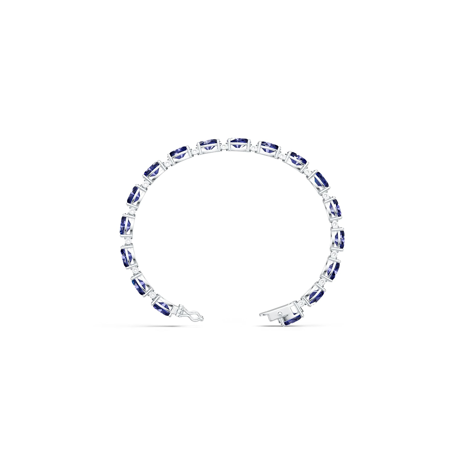 Sterling Silver Semi Mount Bracelet Setting Oval OV 9x7mm PJC21248B Syzjewelry