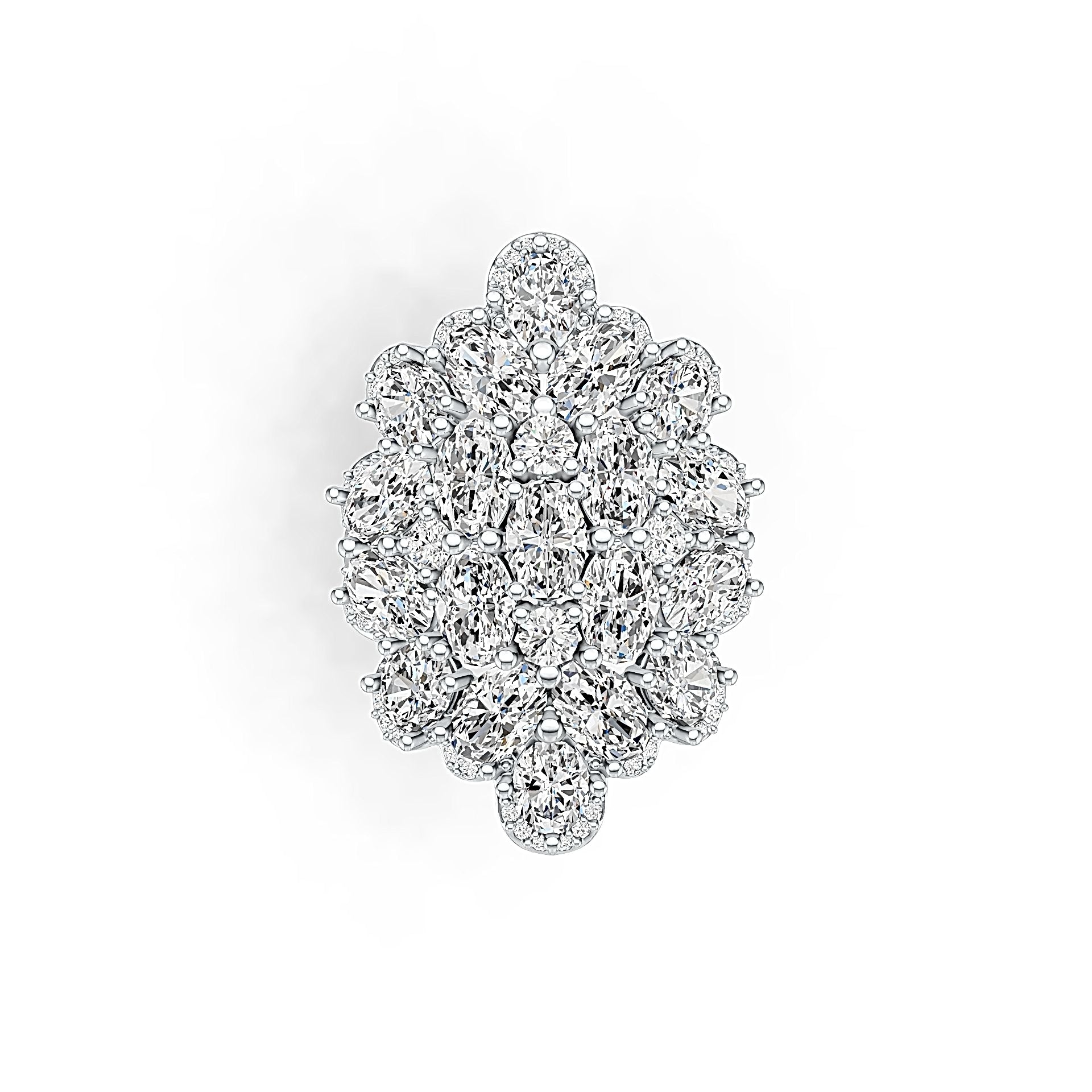 Sterling Silver Semi Mount Ring Setting Oval OV 6X4mm DHJ