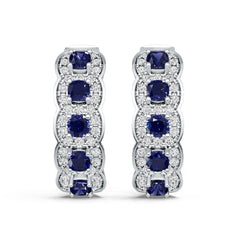 Sterling Silver Semi Mount Earrings Setting Cushion Cu 3x3mm French Clip Syzjewelry