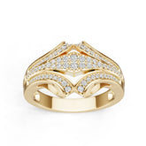 Platinum Semi Mount Ring Setting Round Ro 1x1mm Diamond Accent Syz Jewelry