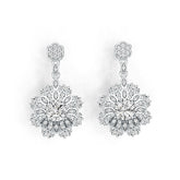 Sterling Silver Semi Mount Earrings Setting Round RD 6x6mm DHJ