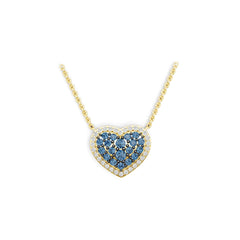 10K 14K Gold or Platinum Semi Mount Pendant Setting Round Rd Diamond Accent Syzjewelry