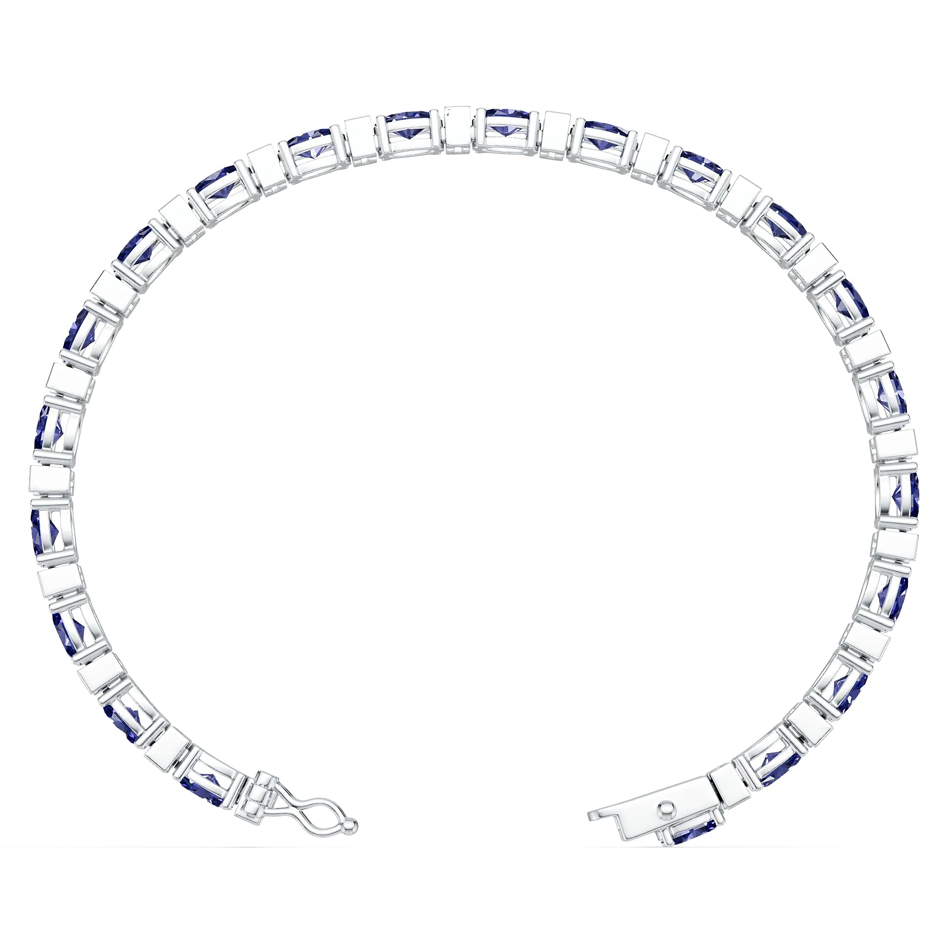 Sterling Silver Semi Mount Bracelet Setting Oval OV 6X4mm DHJ