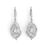 Sterling Silver Semi Mount Earrings Setting Pear PE 9X6mm DHJ