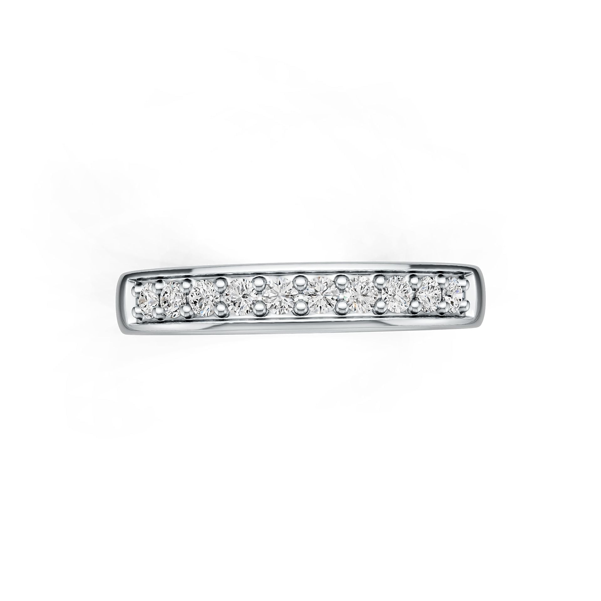 Sterling Silver Semi Mount Ring Setting Round RD 2x2mm DHJ