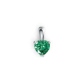 18K Gold Semi Mount Pendant Setting Heart HT 5.5X5.5mm DHJ