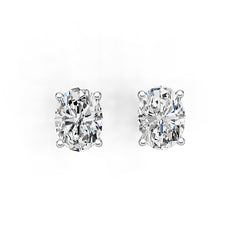 Sterling Silver Semi Mount Earrings Setting Oval OV 8X6mm DHJ