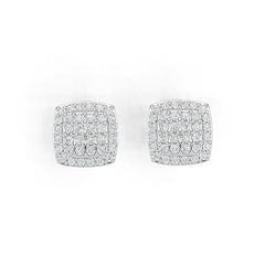 Sterling Silver Semi Mount Earrings Setting Round RD 1.8mm DHJ