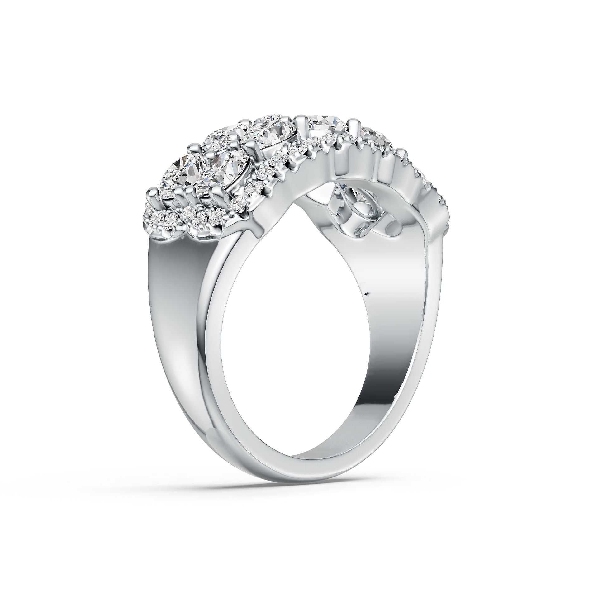 Sterling Silver Semi Mount Ring Setting Oval OV 4X3mm DHJ
