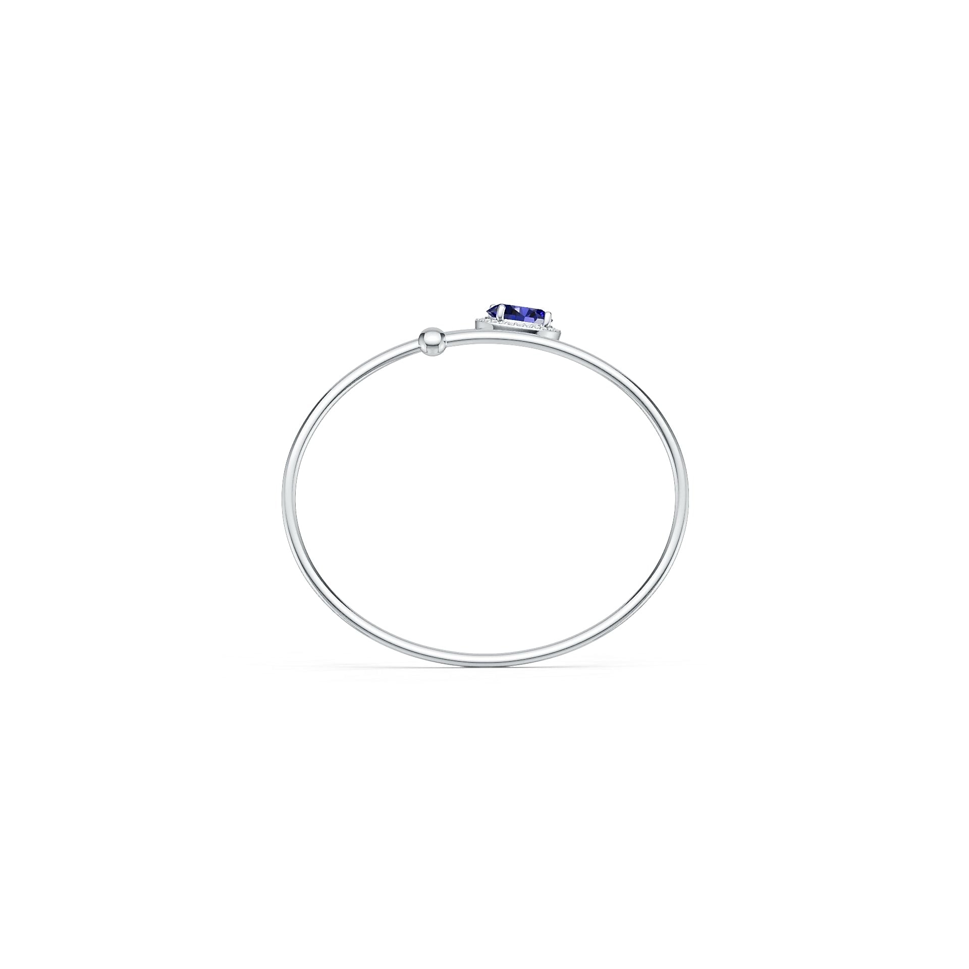 Sterling Silver Semi Mount Bracelet Setting Oval OV 10x8mm Halo Syzjewelry