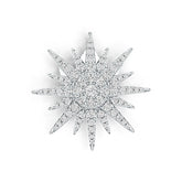 Sterling Silver Semi Mount Pendant Setting Round RD 2.8mm DHJ