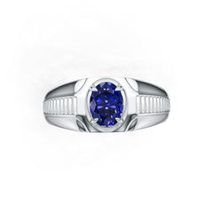Men's Sterling Silver Semi Mount Ring Setting Oval OV 8X6mm DHJ