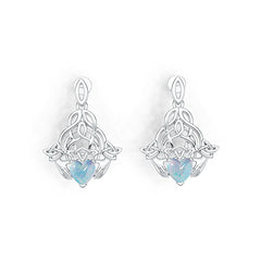 Sterling Silver Semi Mount Earrings Setting Heart HT 7X7mm DHJ