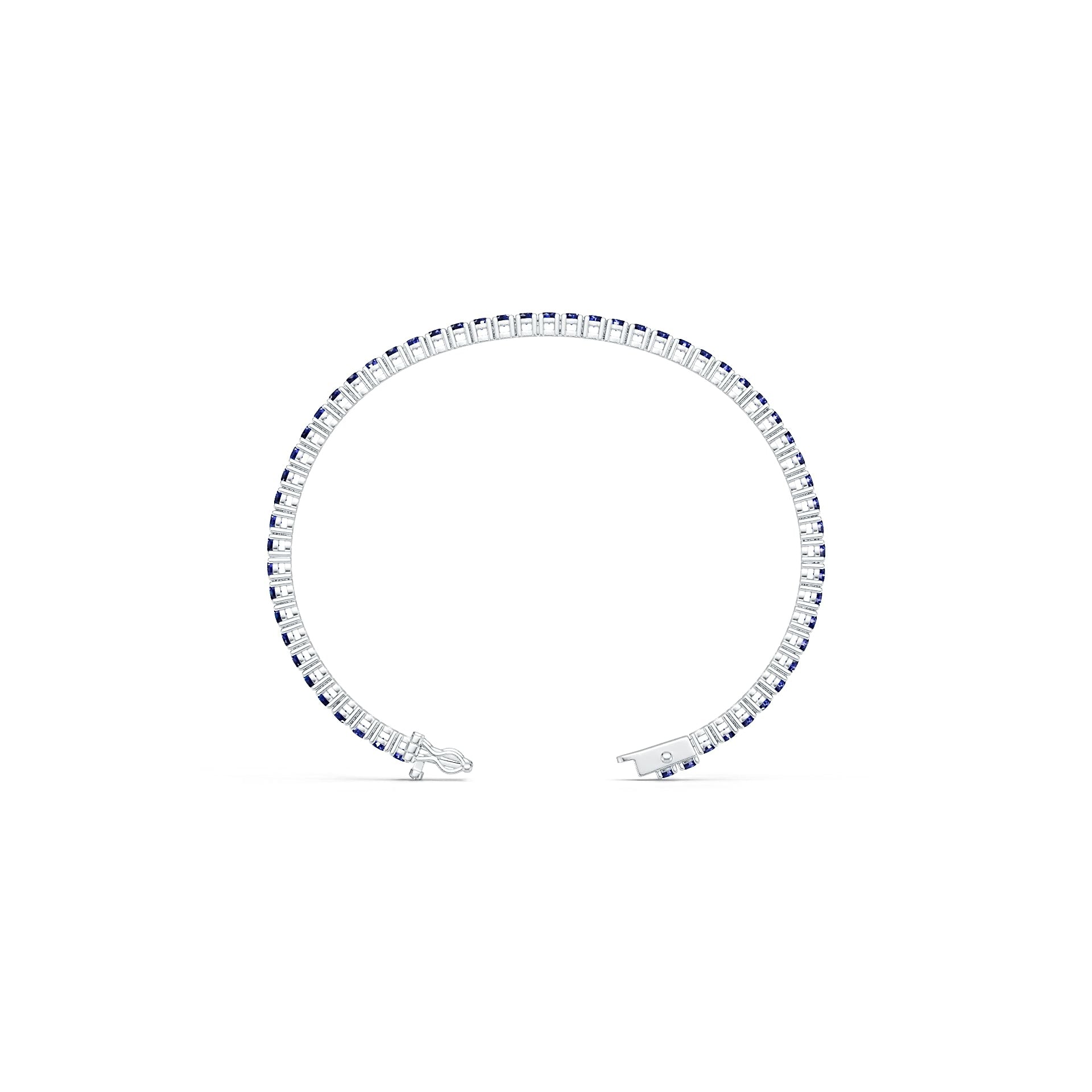 Sterling Silver Semi Mount Tennis Bracelet Setting Round RD 3x3mm Syzjewelry