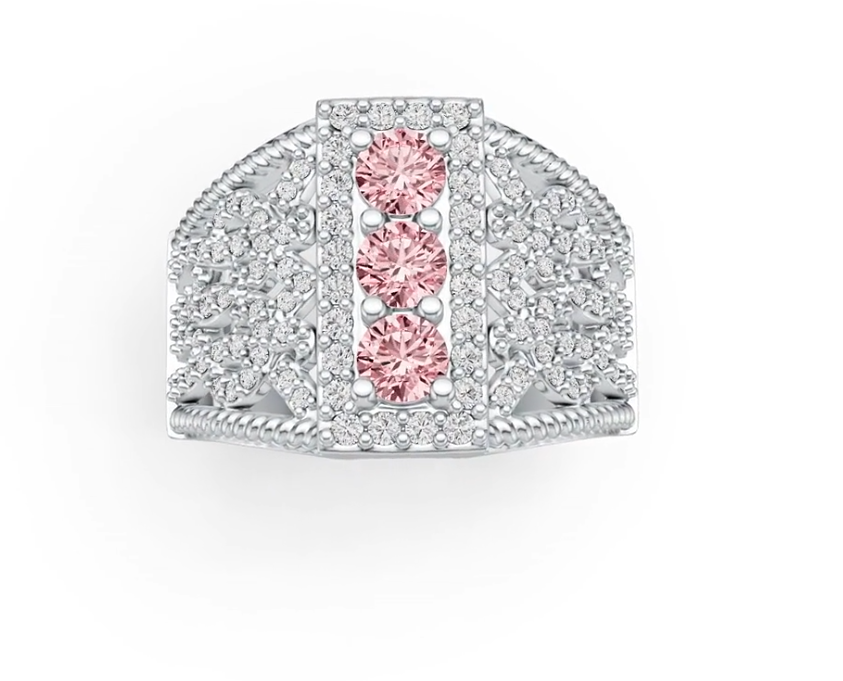 Sterling Silver Semi Mount Ring Setting Round RD 4x4mm DHJ