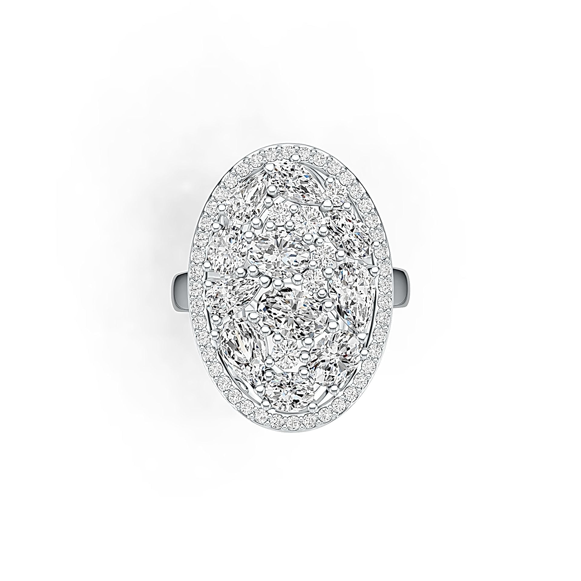 Sterling Silver Sterling Silver Semi Mount Ring Setting Oval OV 6X4mm PE 6X4mm Syzjewelry