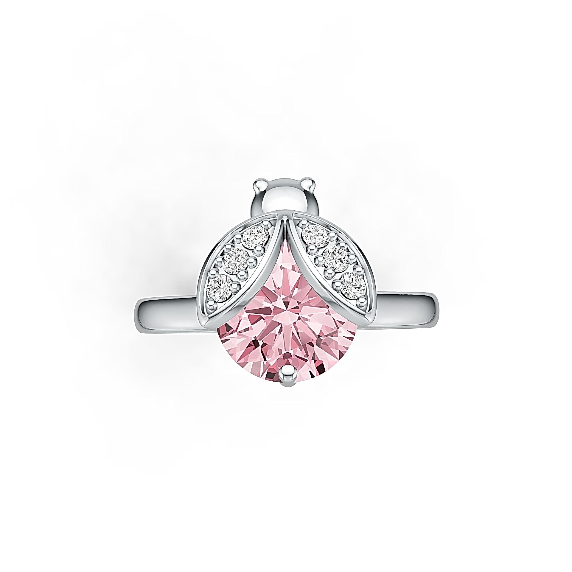 Sterling Silver Semi Mount Ring Setting Round RD 10x10mm DHJ