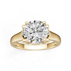 Sterling Silver Semi Mount Ring Setting Round Ro 10x10mm Syzjewelry