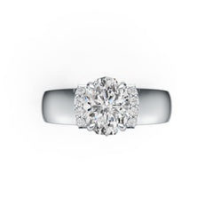 Sterling Silver Semi Mount Ring Setting Oval OV 9X7mm DHJ