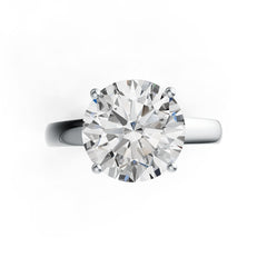 Sterling Silver Semi Mount Ring Setting Round RD 12x12mm DHJ