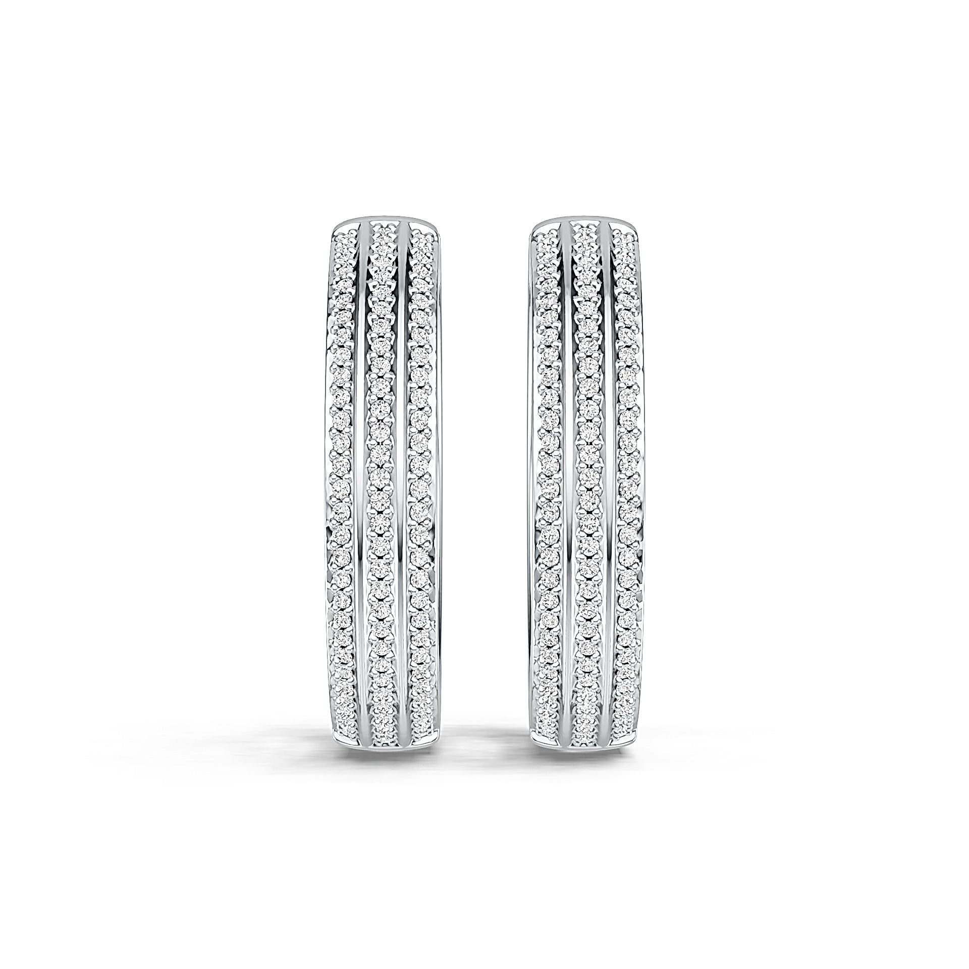 Sterling Silver Semi Mount Earrings Setting Round RD 0.9mm DHJ