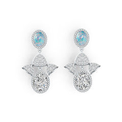 Sterling Silver Semi Mount Earrings Setting Oval OV 10X8mm DHJ