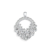 Sterling Silver Semi Mount Pendant Setting Pear PE 7X5mm DHJ