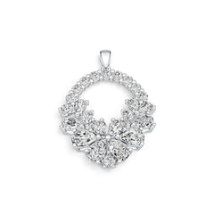 Sterling Silver Semi Mount Pendant Setting Pear PE 7X5mm DHJ