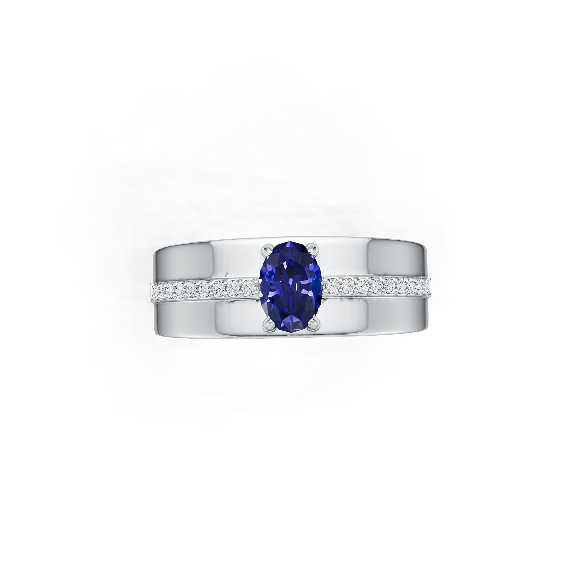 Sterling Silver Semi Mount Ring Setting Oval OV 7x5mm Syzjewelry