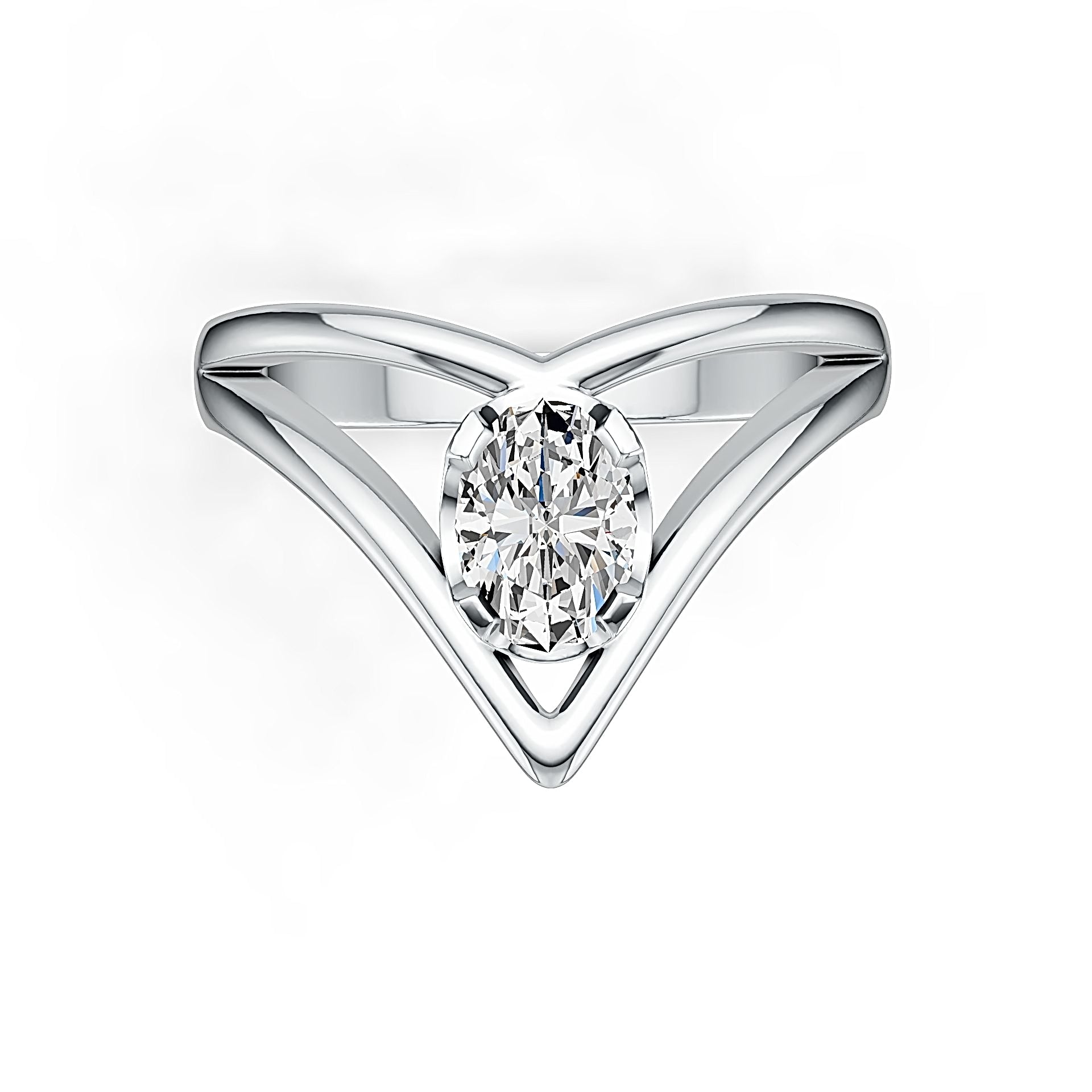 Sterling Silver Semi Mount Ring Setting Oval OV 7x5mm Syzjewelry