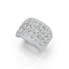 14K Gold Semi Mount Ring Setting Oval OV 4X3mm with White Topaz Diamond Accent DHJ