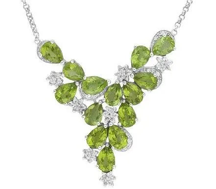 18K Gold Semi Mount Pendant Setting Pear PE 7X5mm Necklace DHJ