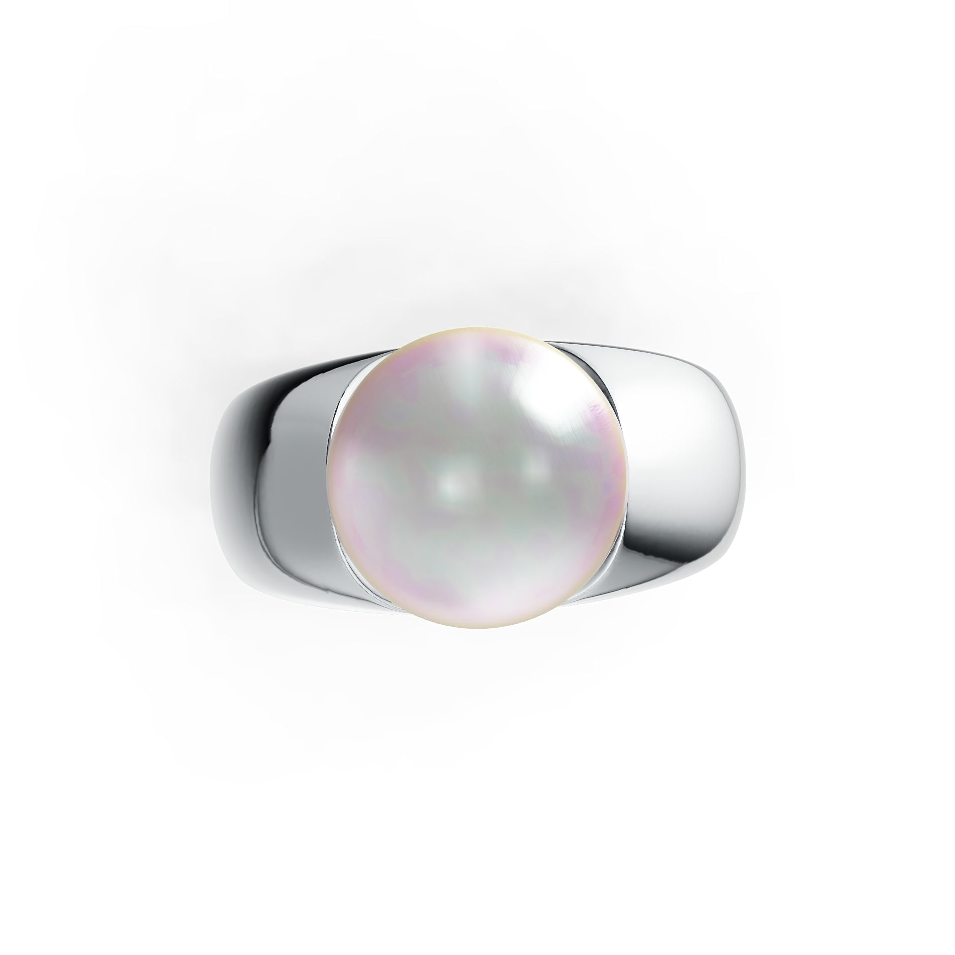Sterling Silver Semi Mount Ring Setting Round RD 12x12mm DHJ