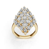 Sterling Silver Semi Mount Ring Setting Round Ro 8x8mm Diamond Accent DHJ