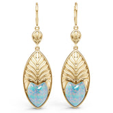 14K Gold Semi Mount Earrings Setting Round Ro 5x11mm Syz Jewelry