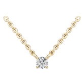 14K Gold Semi Mount Necklace Setting Round Ro 6x6mm Syz Jewelry
