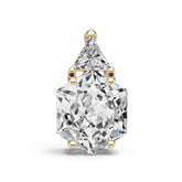 Sterling Silver Semi Mount Pendant Setting Round Ro 13x10mm DHJ