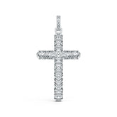 Sterling Silver Pendant Solid Cross Theme DHJ