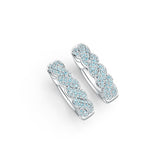 Sterling Silver Semi Mount Earrings Setting Round RD 1.2mm DHJ