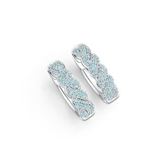 Sterling Silver Semi Mount Earrings Setting Round RD 1.2mm DHJ